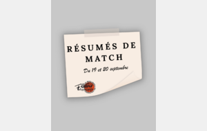 Résultats et commentaires du 19-20 Septembre 2026