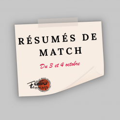 Résultats et commentaires du 3-4 octobre